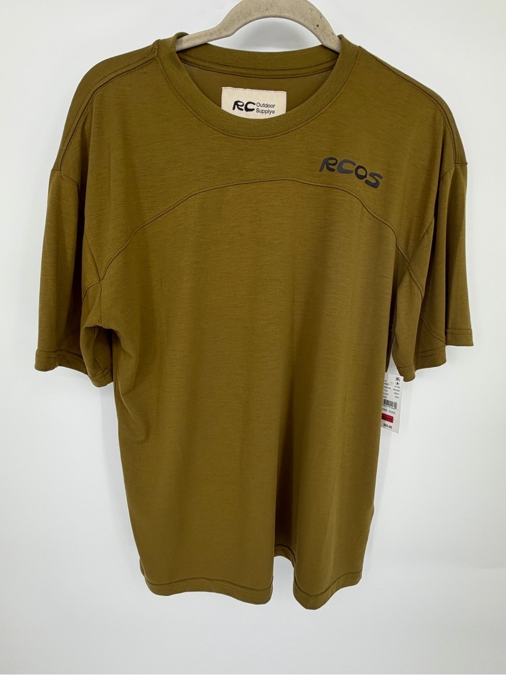 Reese Cooper Olive Green Short Sleeve Logo Tee